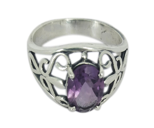 Fantastic Amethyst Stone 925 Silver Ring