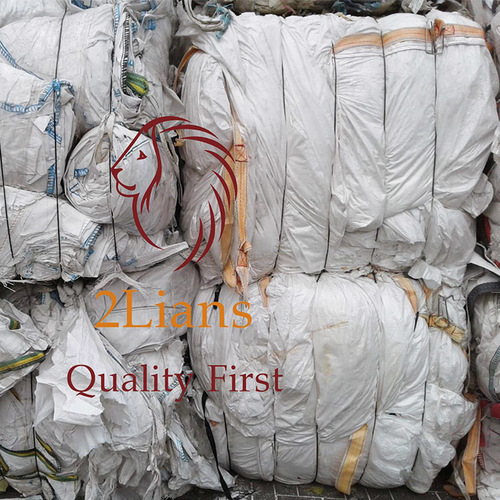 White Pp Jumbo Bags Grade A Polystyrene Bags Scrap Waste Recycled Plastic Pp Woven