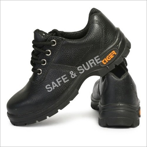 Black Pvc Steel Toe Safety Shoes