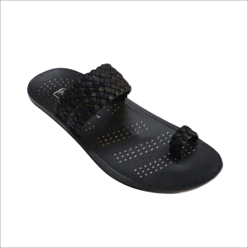 Mens Non Slip PU Leather Slippers