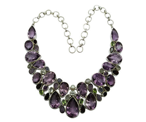 Jewellery Elegant Magenta Color Stone Necklace Set for Girls & Women -  Freeship | eBay