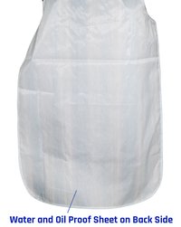 Apron made in cotton fabric
