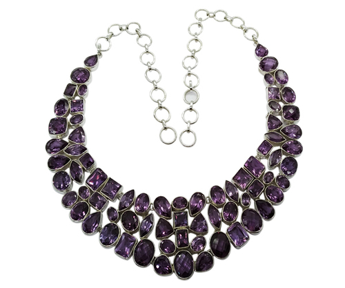 Amethyst Stone 925 Silver Necklace