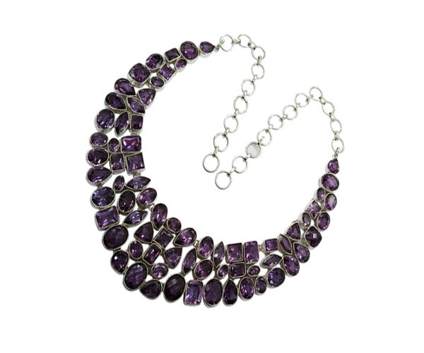 Amethyst Stone 925 Silver Necklace