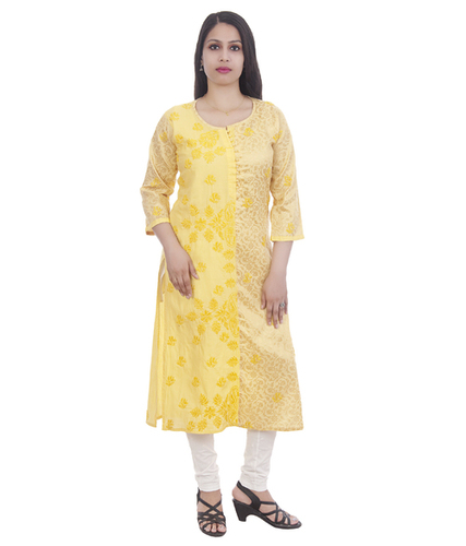 Wedding Pure Cotton Lucknowi Chikan Kurti
