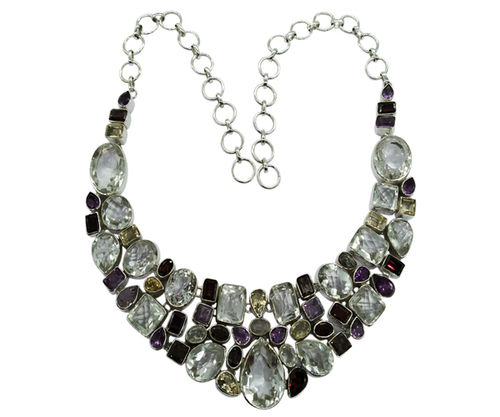 Multi-Gemstone Pendant in Sterling Silver | Gemstone pendant, Womens  jewelry necklace, Gemstones