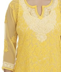 Georgette Lucknowi Chikan Short Top