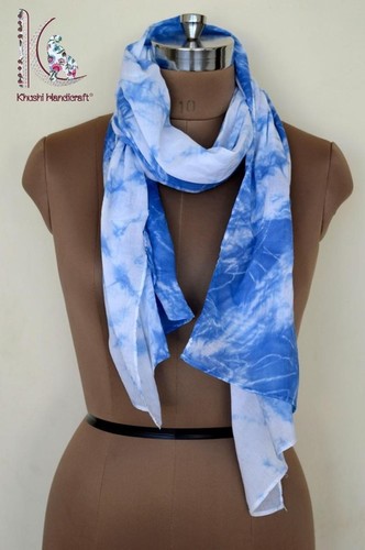 Cotton Indigo Blue Tie Dye Stoles