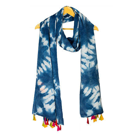 Shibori Printed Cotton Stole