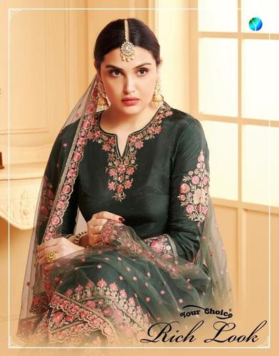 Satin Georgette Dress Material Recommended Season: All