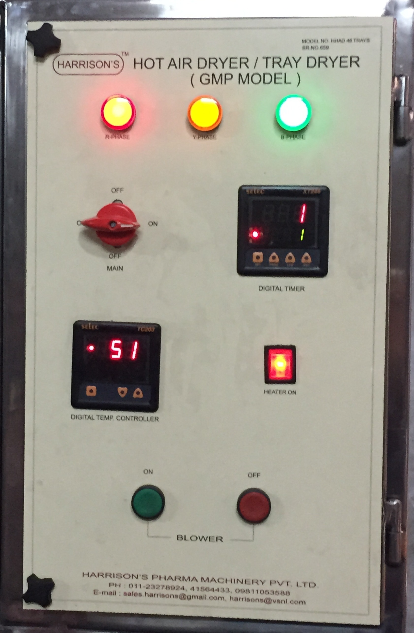 Hot Air Oven Cum Tray Dryer