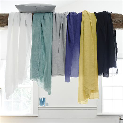 Available In Different Color Ladies Linen Scarf