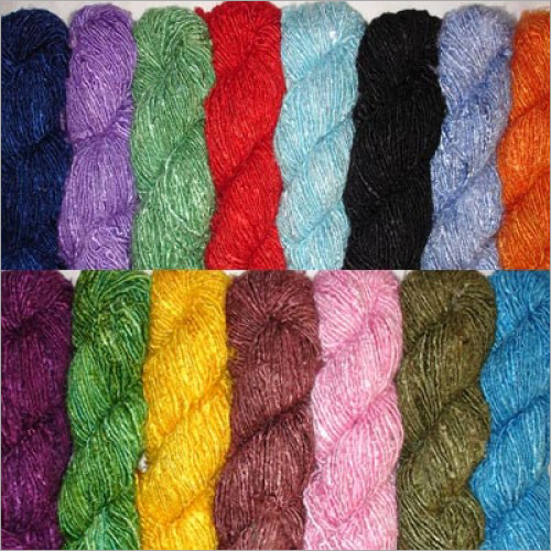 Dye Recycled Silk Yarn