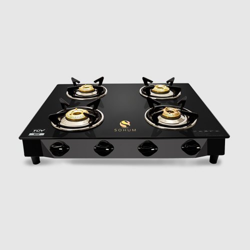 Four Burner Gas Stove With Safety Device
