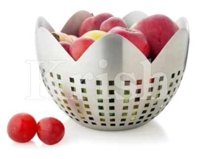 Prince Fruit Bowl With Square Cutting - Color: As Per Requirement