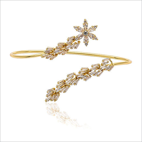 Artificial Diamonds Handmade Bridal palm bracelet