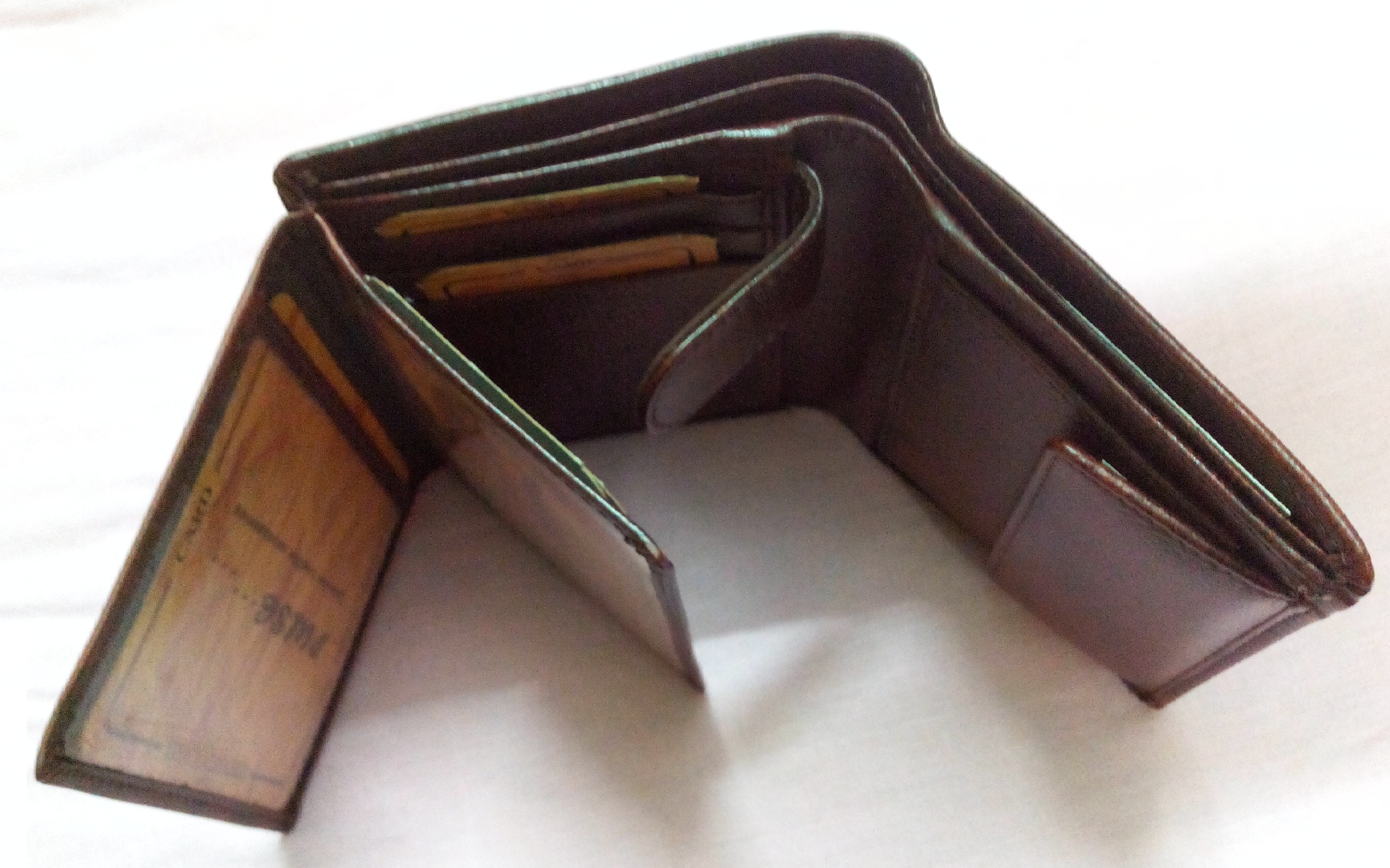 Brown Leather Note Case Wallet