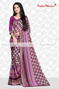 Weightless Georgette Pigment printed Saree