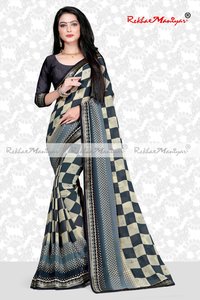 Weightless Georgette Pigment printed Saree