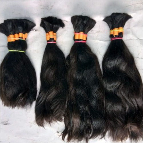 Black Double Drawn Bulk Hair