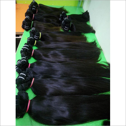 Black Virgin Weft Straight Hair