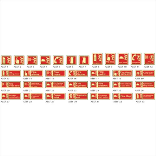 Fire Equipment Sign