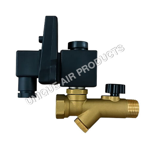 Auto Drain Valve - Galvanized, 16 Bar Pressure, 50-60 Hz Frequency, -40 to +60°C Temperature | Electrical High-Pressure Application for Industrial Usage