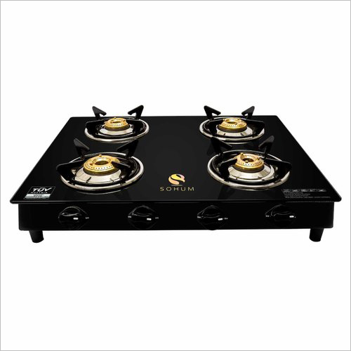 Four Burner Glass Top Gas Stove