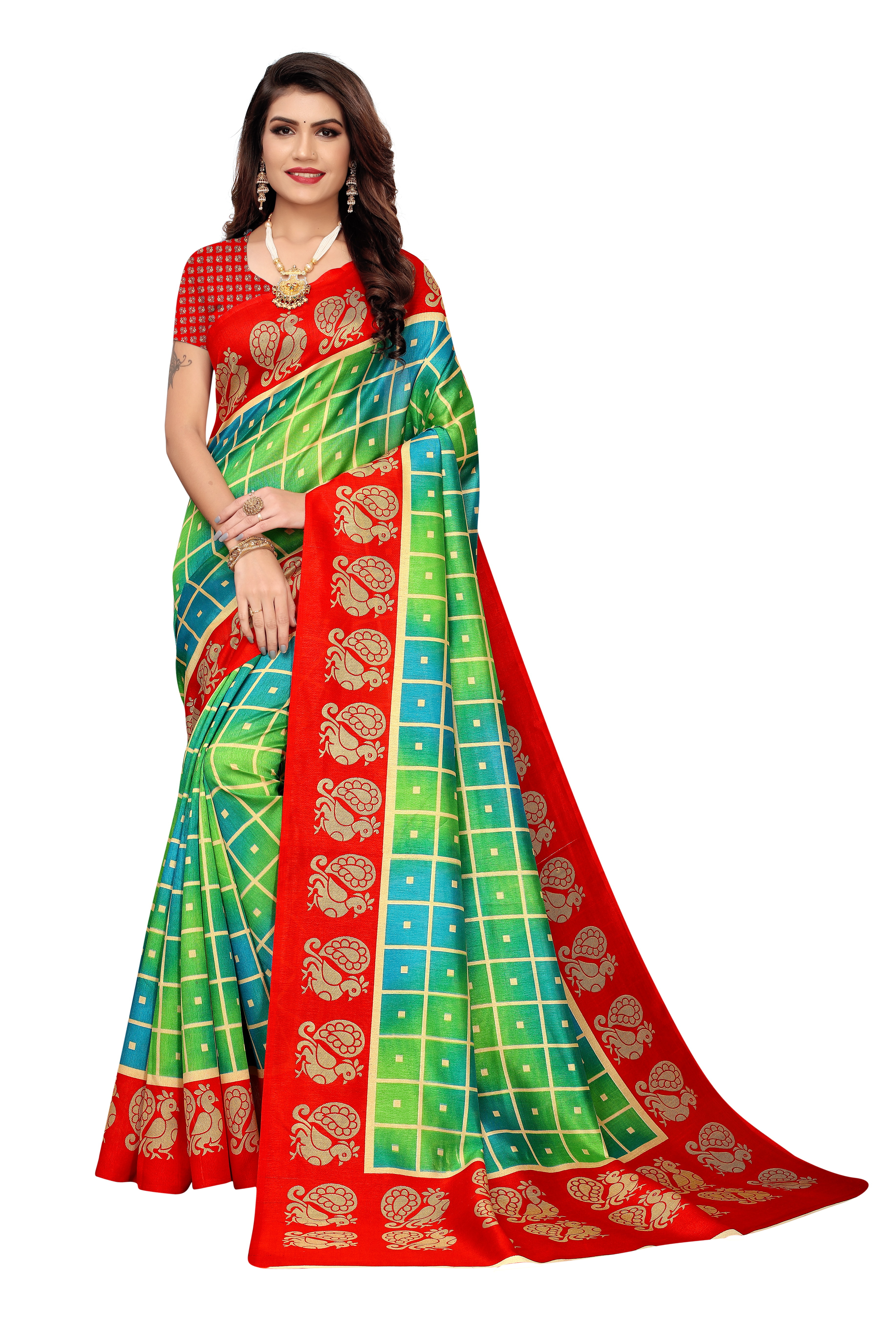 JOYA SILK PRINTED SAREE