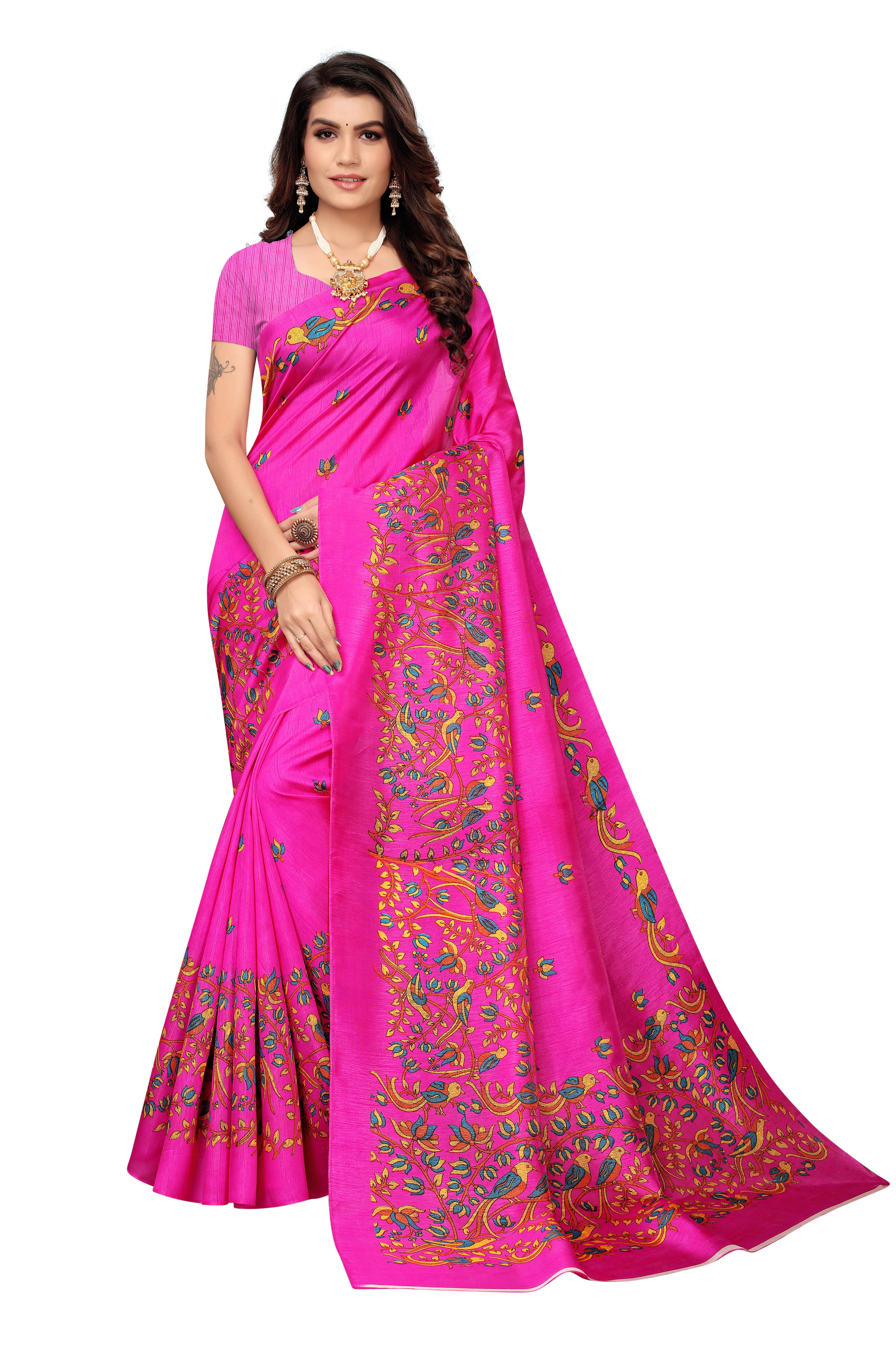 JOYA SILK PRINTED SAREE