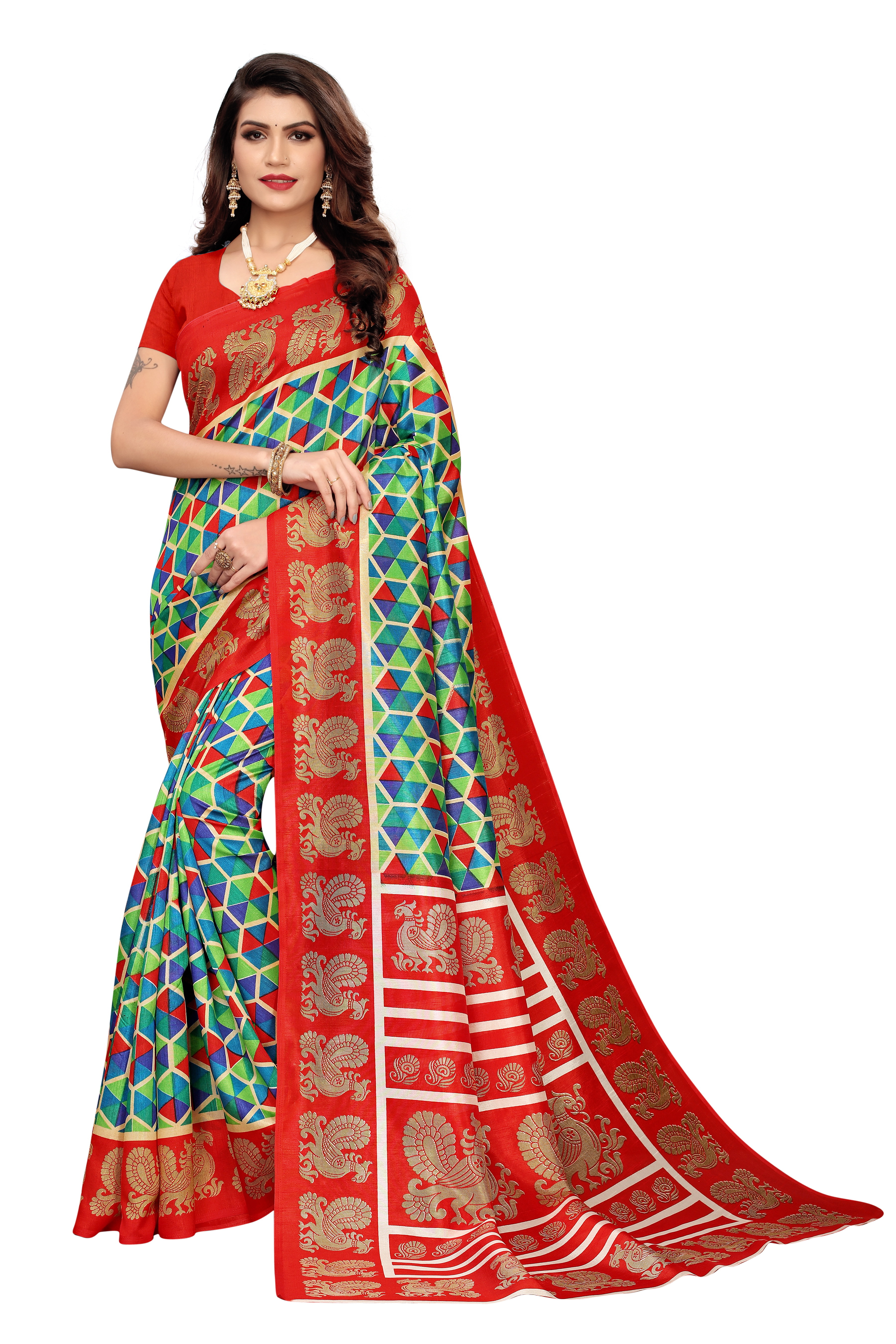 JOYA SILK PRINTED SAREE