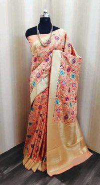 Lichi Cotton Banarasi Silk Sarees