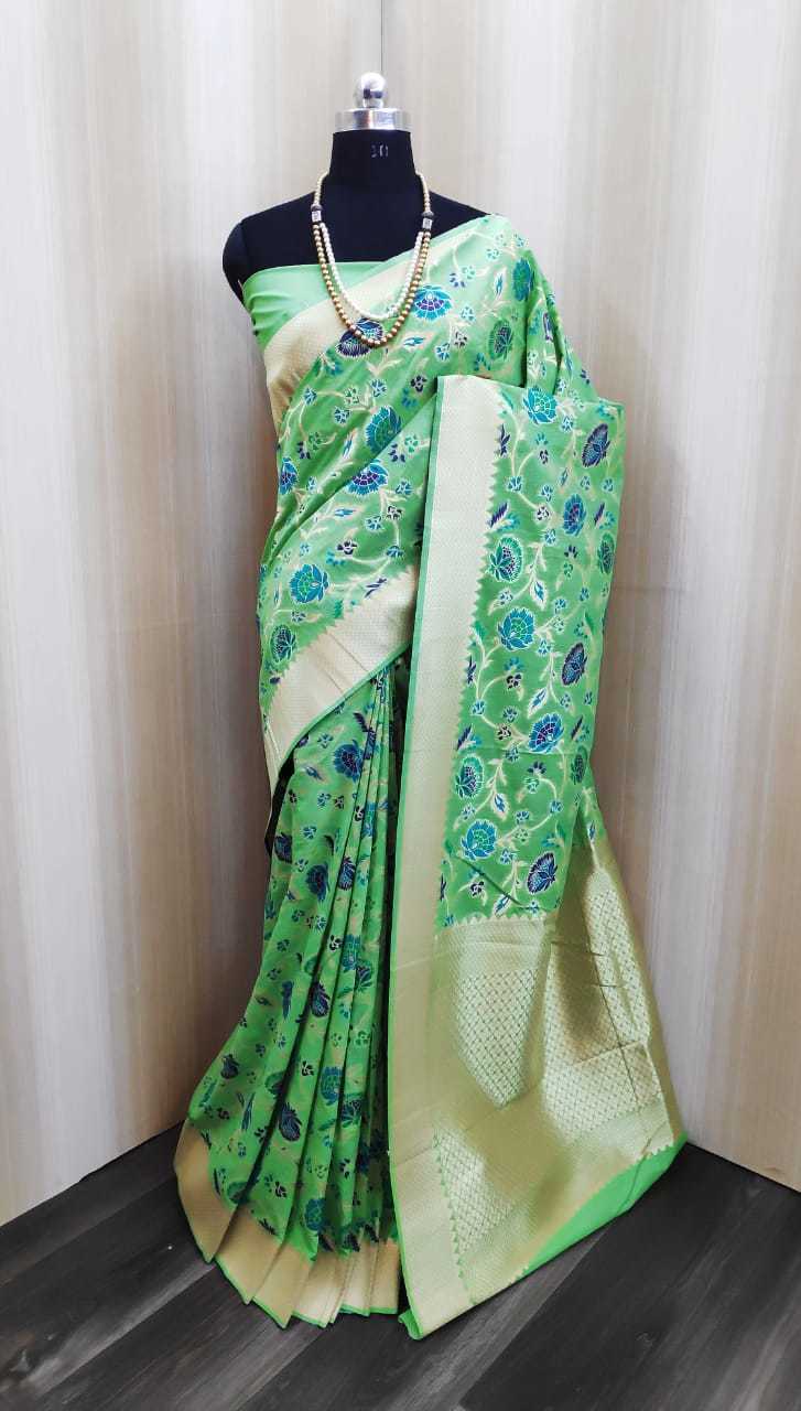 Lichi Cotton Banarasi Silk Sarees