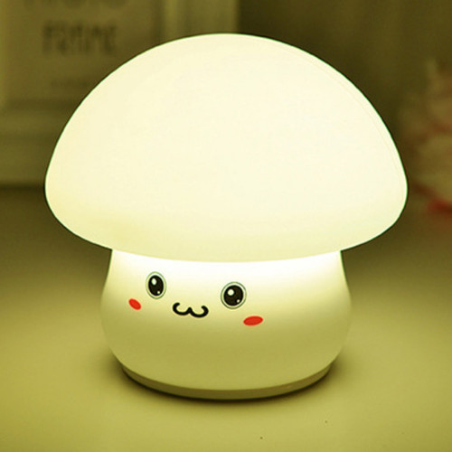 Cute LED Silicone Mushroom Night Light