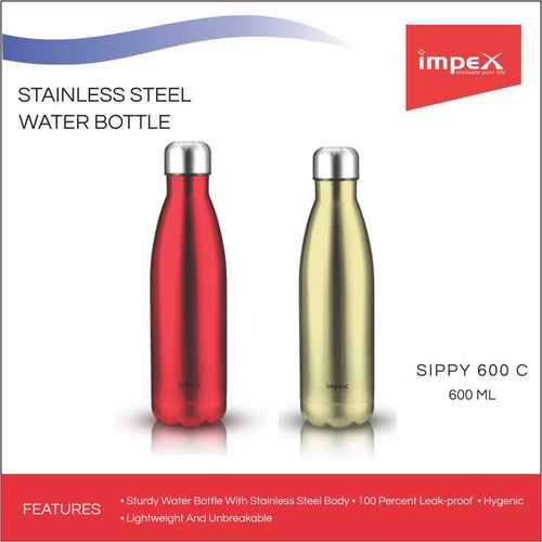 IMPEX Stainless steel water bottle (SIPPY 600C)
