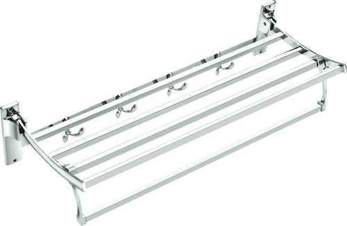 Stainless Steel Folding Towel Rack - Square