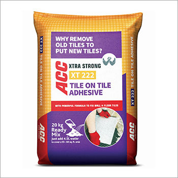 Acc Xtra Strong Tile On Tile Adhesive Application: Cement