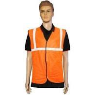 Kasa Life Reflective Safety Jacket 1 Inch Fabric, Orange, 60 GSM