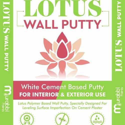 Powder Lotus White Cement Base Polymer Putty