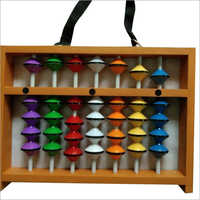 7 Rod Multicolour Teacher Abacus - Plastic, 32x45 Cm , Durable Design, 7 Rods, Multi-color Options For Enhanced Learning Experience