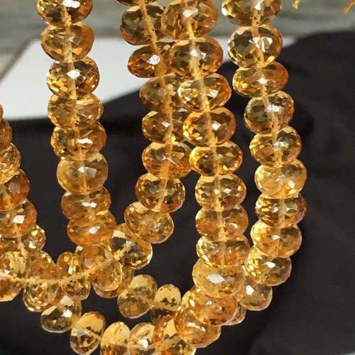 On sale natural Citrine Rondelle Faceted Beads, 8-8.5mm Approx, 8 Inch Strand
