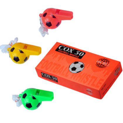 Cox 50 Football Shaped Whistle