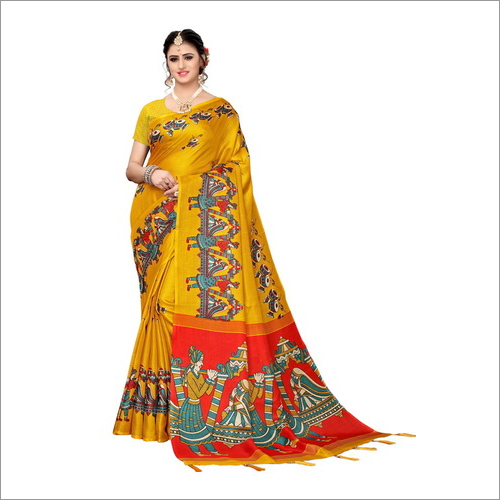 FANCY SILK WITH LATKAN SAREE