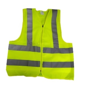 Reflective Safety Jacket 2 Inch Fabric, Green 100 Gsm Application: Road Construction