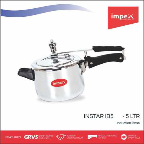 IMPEX Aluminium Pressure Cooker 5 Ltr (INSTAR IB5)