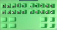 DENTAL METAL BRACKETS -345 HOOKS ( DIAMOND SERIES )