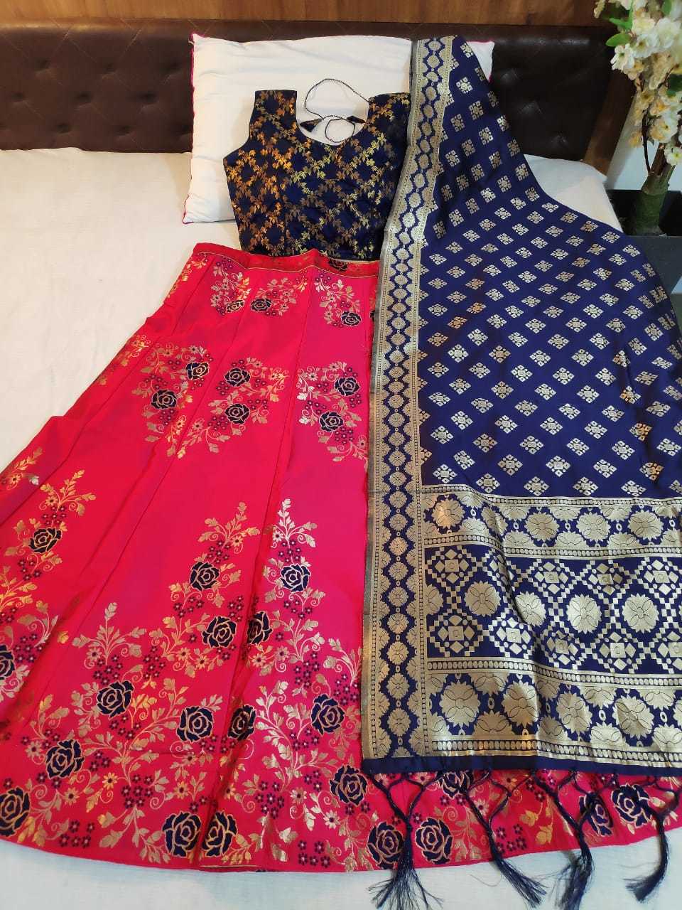 Fancy and Designer Banarasi brocade Lehnga choli