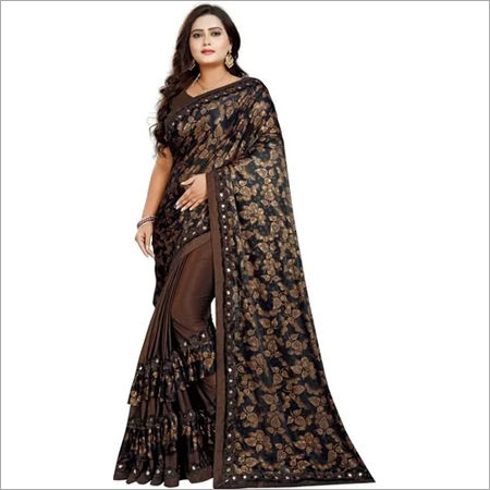 FANCY DESIGNER RUFFLE SAREE