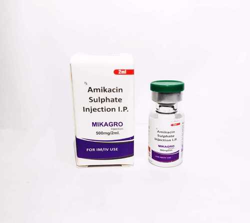 Liquid Amikacin Sulphate 500 Mg Injection (Mikagro-500 Inj)