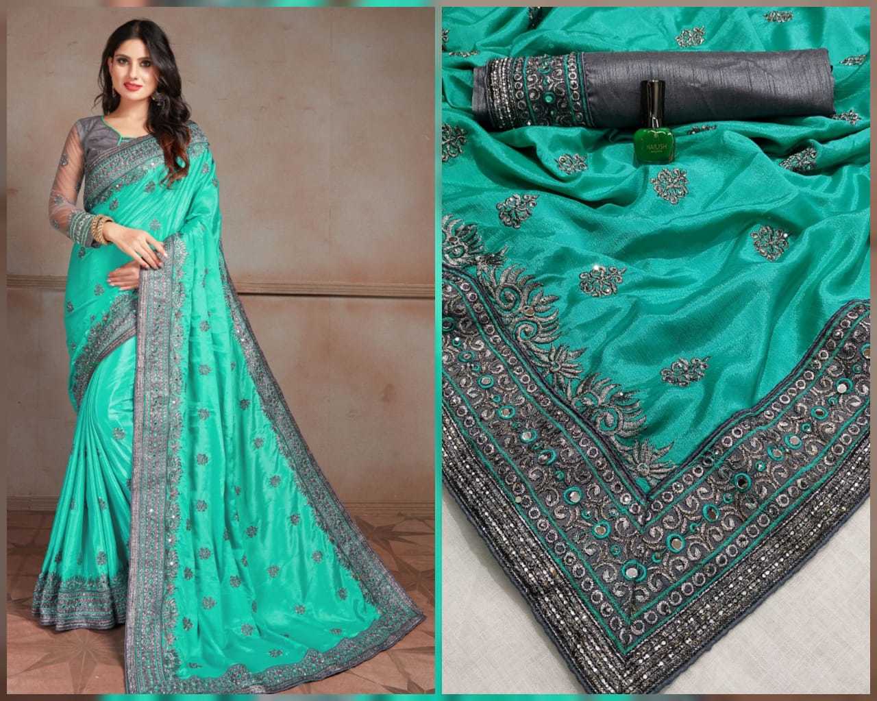 designer Chinon Chiffon saree